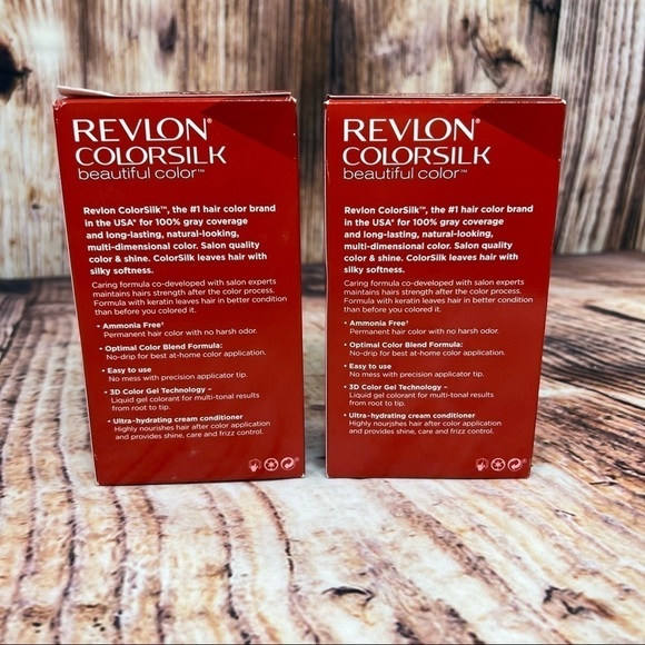 Revlon Colorsilk Natural Blue Black Permanent Hair Color Pack of 2 - Picture 2 of 9
